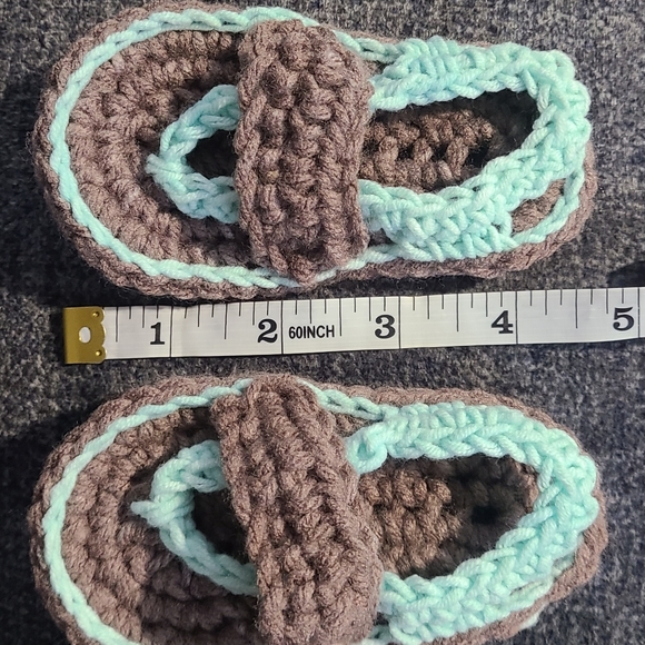 Crochet flip-flops 9-12 months - Picture 7 of 7